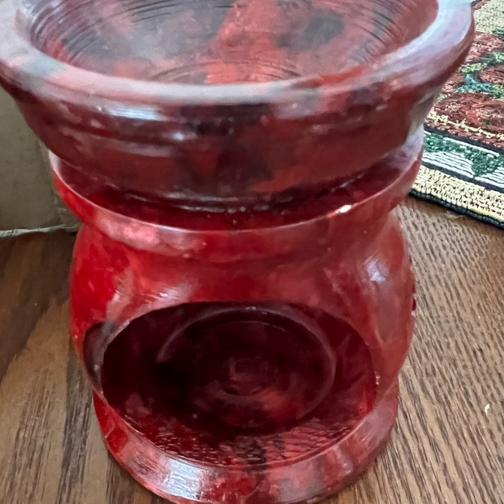 Red Home Accent Candle Holder